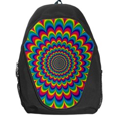 Psychedelic Colours Vibrant Rainbow Backpack Bag by Pakrebo