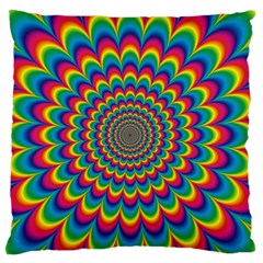 Psychedelic Colours Vibrant Rainbow Standard Flano Cushion Case (one Side)