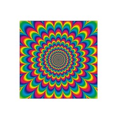 Psychedelic Colours Vibrant Rainbow Satin Bandana Scarf by Pakrebo