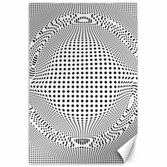 Illusion Form Shape Curve Design Canvas 24  X 36  by Pakrebo