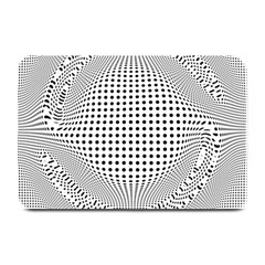 Illusion Form Shape Curve Design Plate Mats by Pakrebo