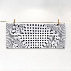 Illusion Form Shape Curve Design Hand Towel by Pakrebo