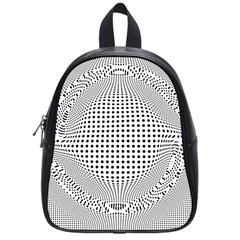 Illusion Form Shape Curve Design School Bag (small) by Pakrebo