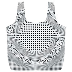 Illusion Form Shape Curve Design Full Print Recycle Bag (xl) by Pakrebo