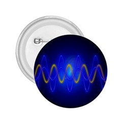 Light Shining Blue Frequency Sine 2 25  Buttons by Pakrebo