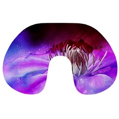 Clematis Structure Close Up Blossom Travel Neck Pillows by Pakrebo