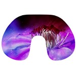 Clematis Structure Close Up Blossom Travel Neck Pillows Front