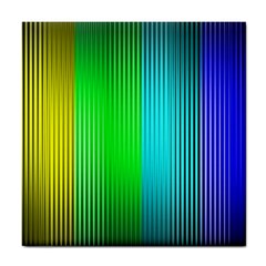 Lines Rainbow Colors Spectrum Color Tile Coasters by Pakrebo