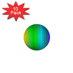 Lines Rainbow Colors Spectrum Color 1  Mini Buttons (10 Pack)  by Pakrebo