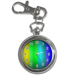 Lines Rainbow Colors Spectrum Color Key Chain Watches by Pakrebo