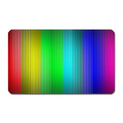 Lines Rainbow Colors Spectrum Color Magnet (rectangular)