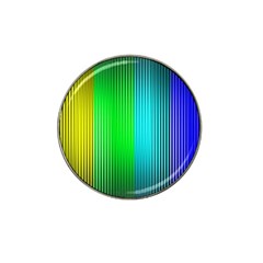 Lines Rainbow Colors Spectrum Color Hat Clip Ball Marker (4 Pack) by Pakrebo