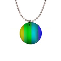 Lines Rainbow Colors Spectrum Color 1  Button Necklace by Pakrebo