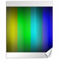 Lines Rainbow Colors Spectrum Color Canvas 16  X 20 