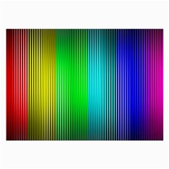 Lines Rainbow Colors Spectrum Color Large Glasses Cloth (2-side) by Pakrebo