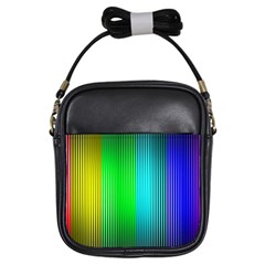 Lines Rainbow Colors Spectrum Color Girls Sling Bag