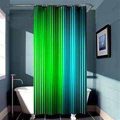 Lines Rainbow Colors Spectrum Color Shower Curtain 36  X 72  (stall)  by Pakrebo