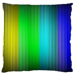 Lines Rainbow Colors Spectrum Color Large Flano Cushion Case (one Side) by Pakrebo