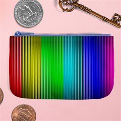 Lines Rainbow Colors Spectrum Color Large Coin Purse by Pakrebo