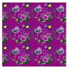 Flower Background Wallpaper Large Satin Scarf (square) by Pakrebo