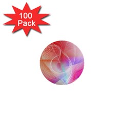 Background Nebulous Fog Rings 1  Mini Buttons (100 Pack)  by Pakrebo