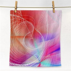 Background Nebulous Fog Rings Face Towel by Pakrebo