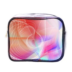 Background Nebulous Fog Rings Mini Toiletries Bag (one Side) by Pakrebo