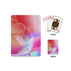 Background Nebulous Fog Rings Playing Cards (mini) by Pakrebo