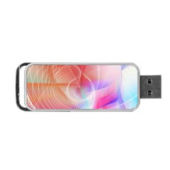 Background Nebulous Fog Rings Portable Usb Flash (one Side) by Pakrebo