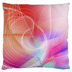 Background Nebulous Fog Rings Large Flano Cushion Case (one Side) by Pakrebo