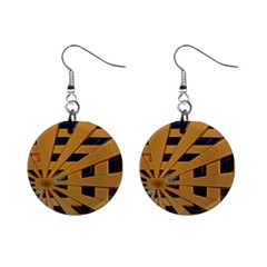 Graphics Assembly Transformation Mini Button Earrings