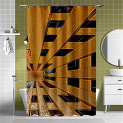 Graphics Assembly Transformation Shower Curtain 48  x 72  (Small) 