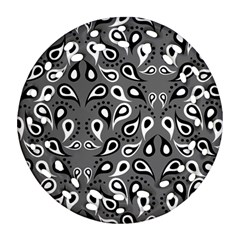 Paisley Pattern Paisley Pattern Round Filigree Ornament (two Sides) by Pakrebo