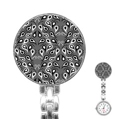 Paisley Pattern Paisley Pattern Stainless Steel Nurses Watch by Pakrebo