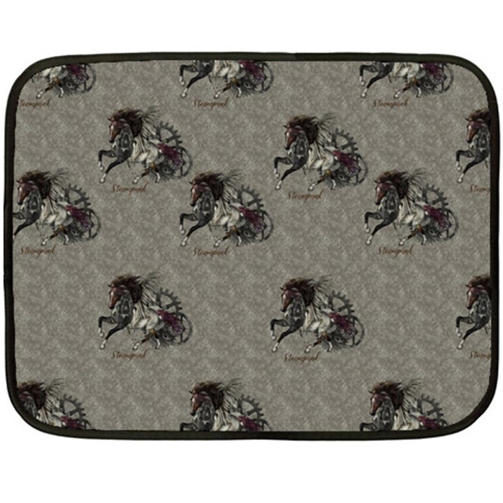 Awesome Steampunk Horse With Wings, Wonderful Pattern Fleece Blanket (Mini)