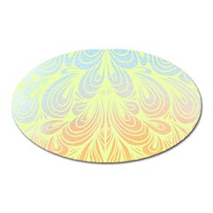 Wallpaper Scrapbook Paisley Oval Magnet by Pakrebo