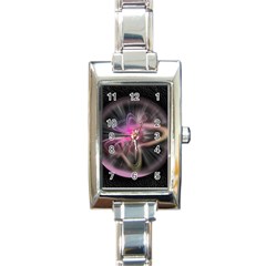 Stress Fractal Round Ball Light Rectangle Italian Charm Watch by Pakrebo