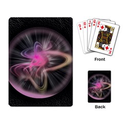 Stress Fractal Round Ball Light Playing Cards Single Design by Pakrebo