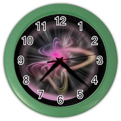 Stress Fractal Round Ball Light Color Wall Clock by Pakrebo