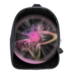 Stress Fractal Round Ball Light School Bag (large) by Pakrebo