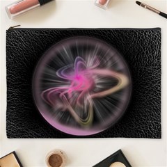 Stress Fractal Round Ball Light Cosmetic Bag (xxxl) by Pakrebo