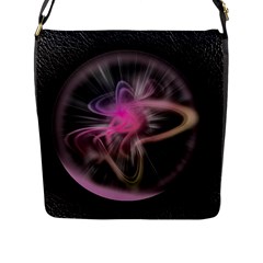 Stress Fractal Round Ball Light Flap Closure Messenger Bag (l) by Pakrebo