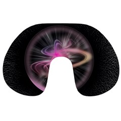 Stress Fractal Round Ball Light Travel Neck Pillows by Pakrebo