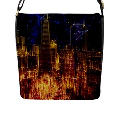 City View San Francisco Usa Flap Closure Messenger Bag (l) by Pakrebo