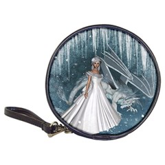 Wonderful Girl With Ice Dragon Classic 20-cd Wallets by FantasyWorld7