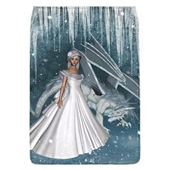 Wonderful Girl With Ice Dragon Removable Flap Cover (l) by FantasyWorld7