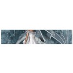 Wonderful Girl With Ice Dragon Small Flano Scarf Front