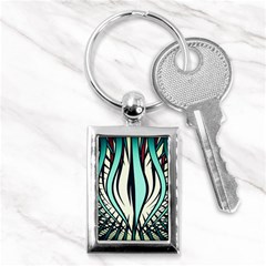 Retro Illusion Canvas Night Key Chains (rectangle)  by Pakrebo