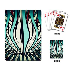 Retro Illusion Canvas Night Playing Cards Single Design