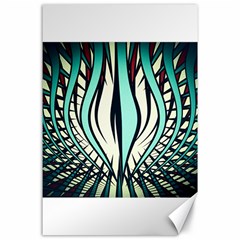 Retro Illusion Canvas Night Canvas 24  X 36  by Pakrebo